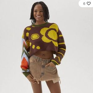 BDG Rio Pullover Cropped Sweater Sz small